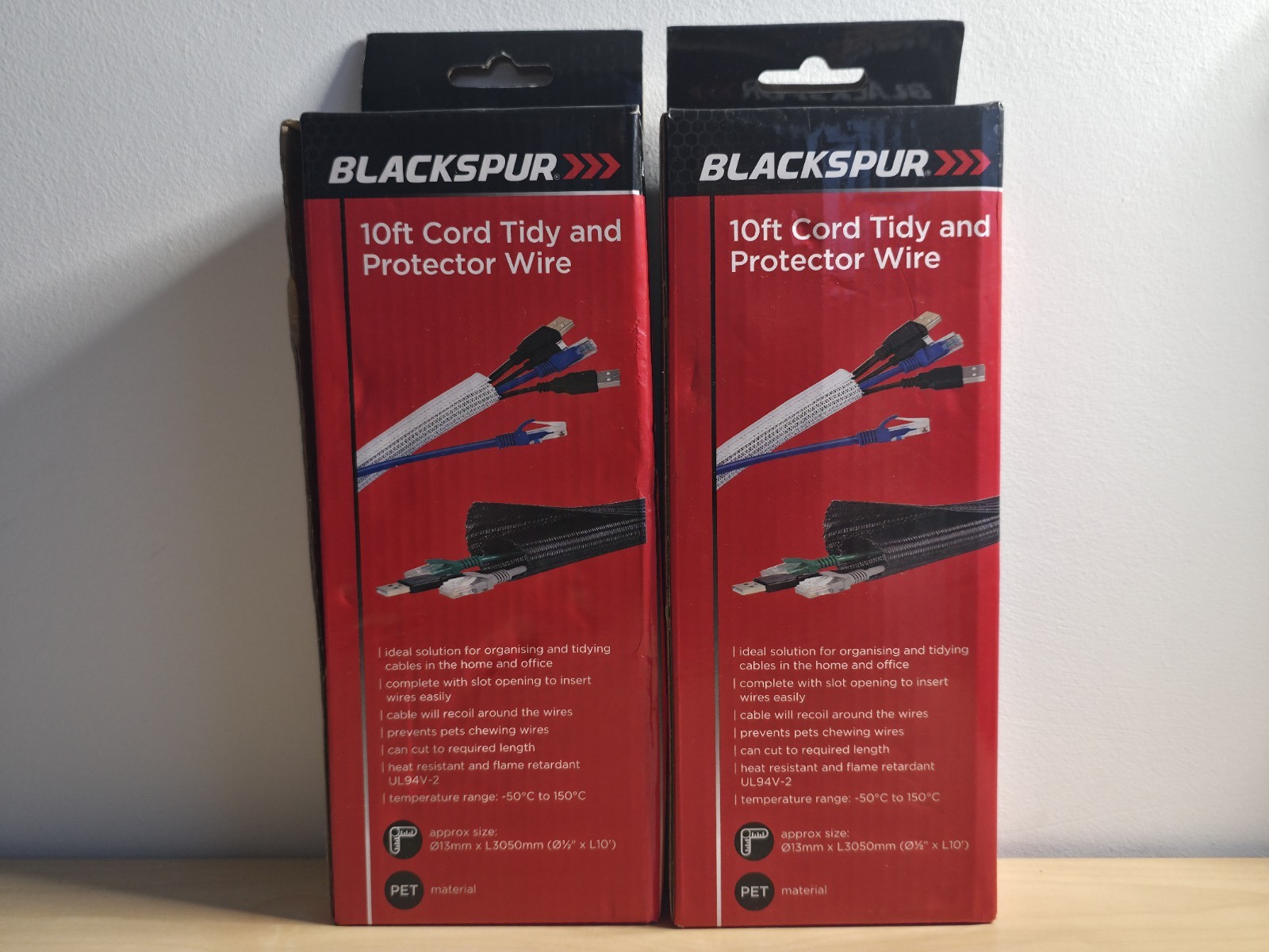 10ft Cord Tidy & Protector Wire Sleeve Cord Loom for Cables White Pet Friendly - Image 8