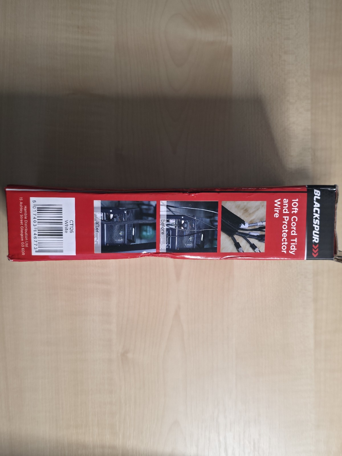 10ft Cord Tidy & Protector Wire Sleeve Cord Loom for Cables White Pet Friendly - Image 15