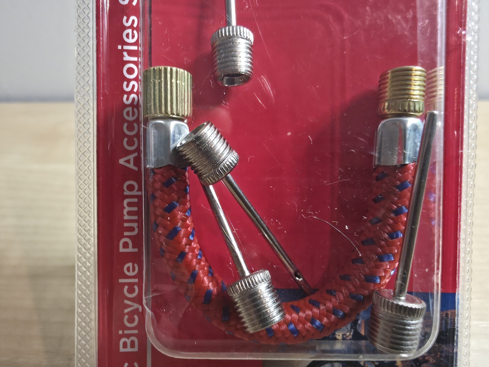 1X 5pcs Bicycle Pump Access. Set Ball Tube Inflation Adapter Set Bicycle Pump - Image 2