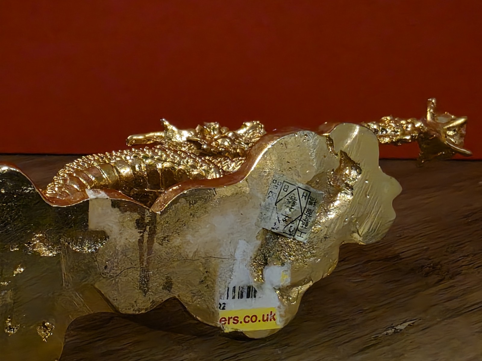 Brass Dragon Figurine Statue Animal Figurines 4.5” Long Chinese Good Luck Symbol - Image 5