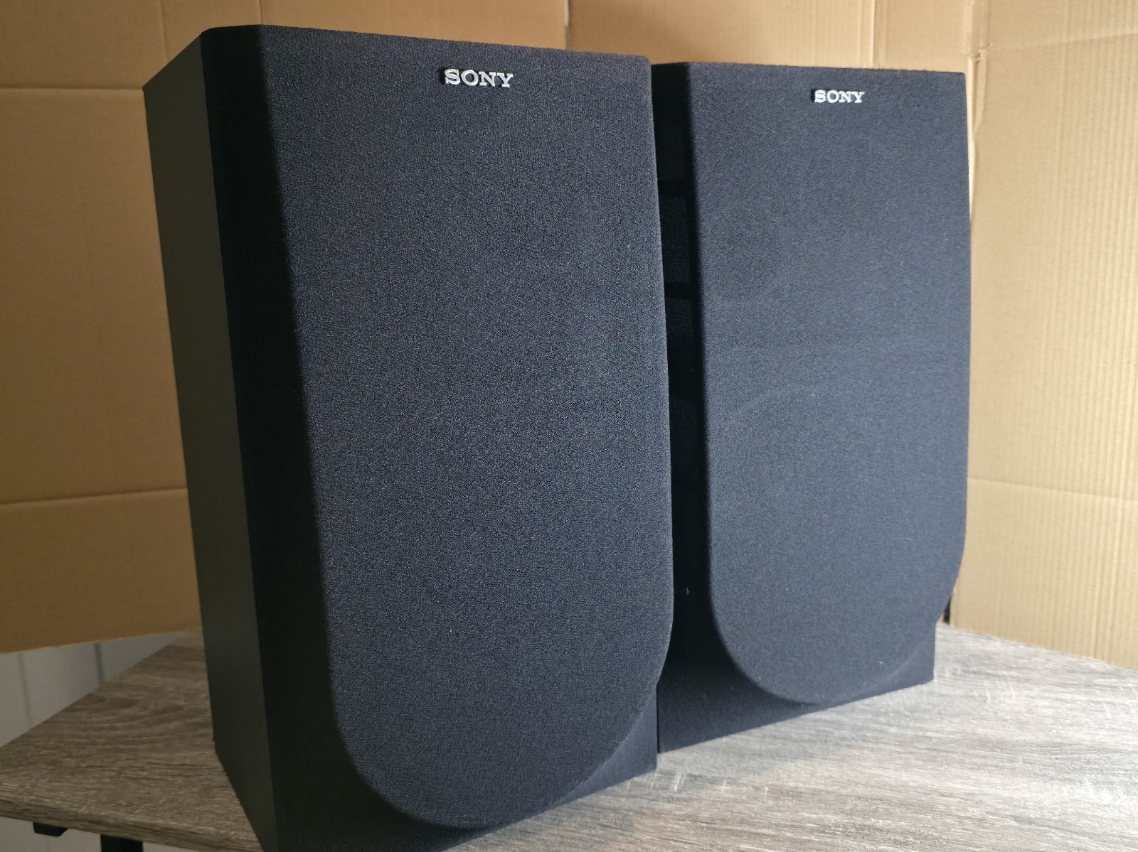 2-Way SONY SS-A300 Retro HiFi Stereo Bookshelf Stereo Speakers Sound System 60W