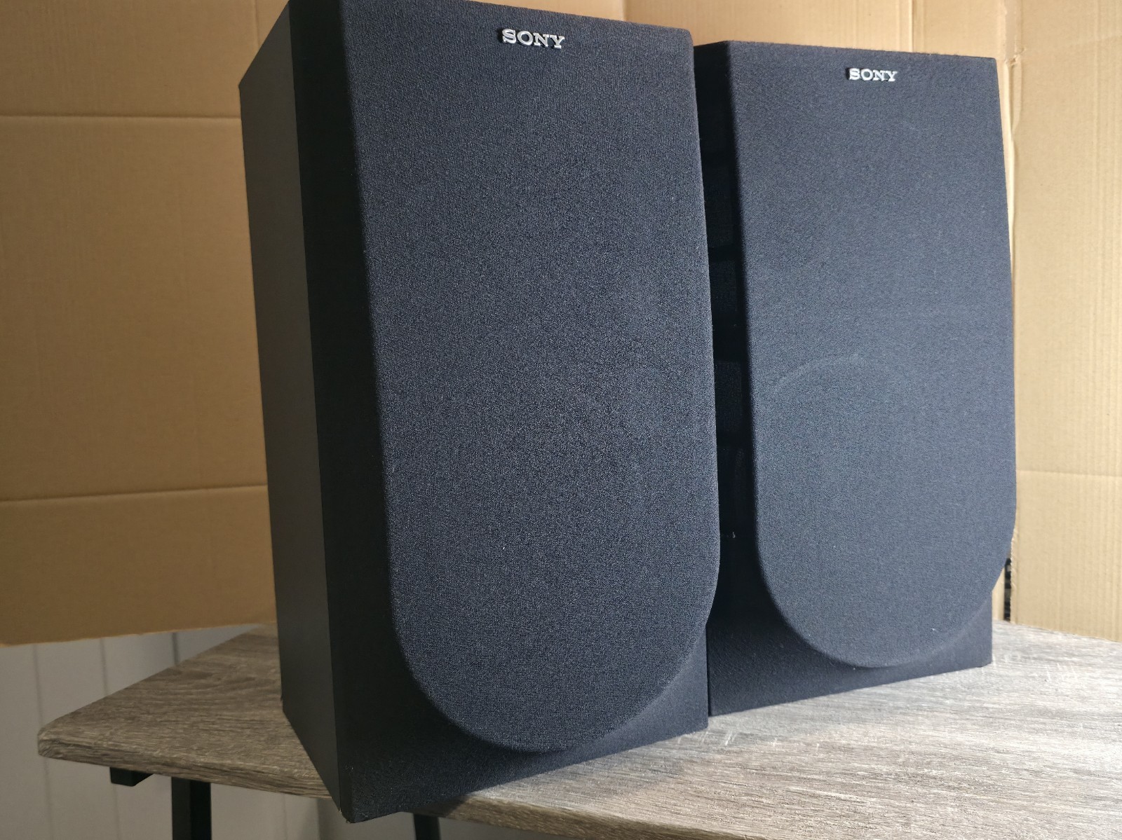 2-Way SONY SS-A300 Retro HiFi Stereo Bookshelf Stereo Speakers Sound System 60W - Image 2