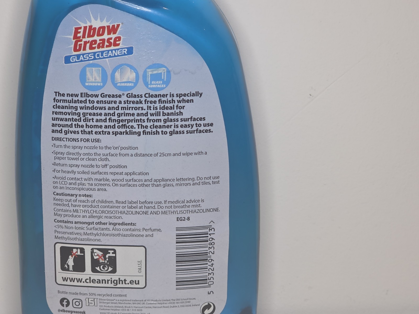 3X Elbow Grease Glass Windows Cleaner + Vinegar Shiner Streak Free All Glasses - Image 4