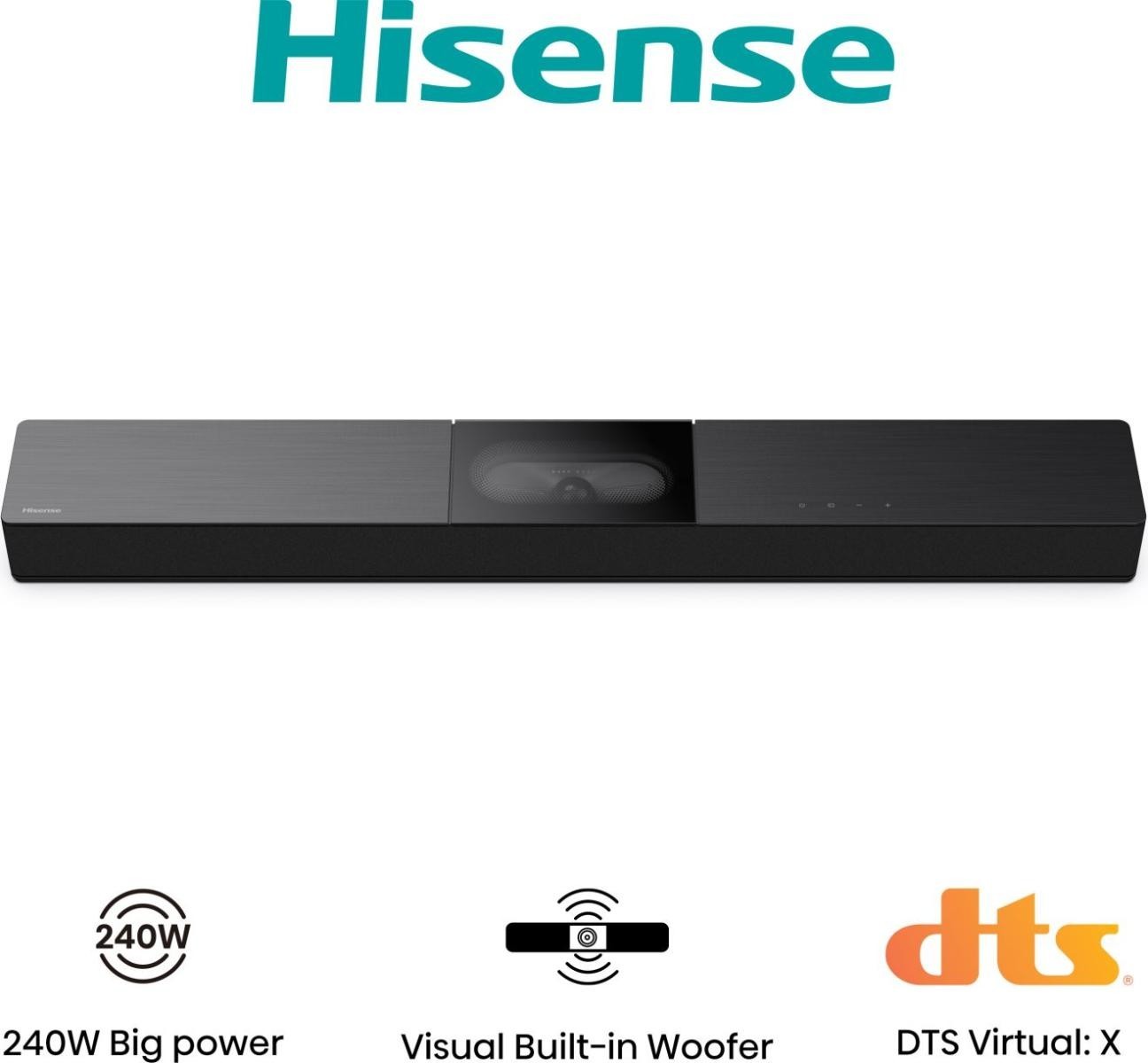 240W Hisense HS2000 2.1ch Soundbar Visual Built-Woofer DTS | Powerful Bass Audio