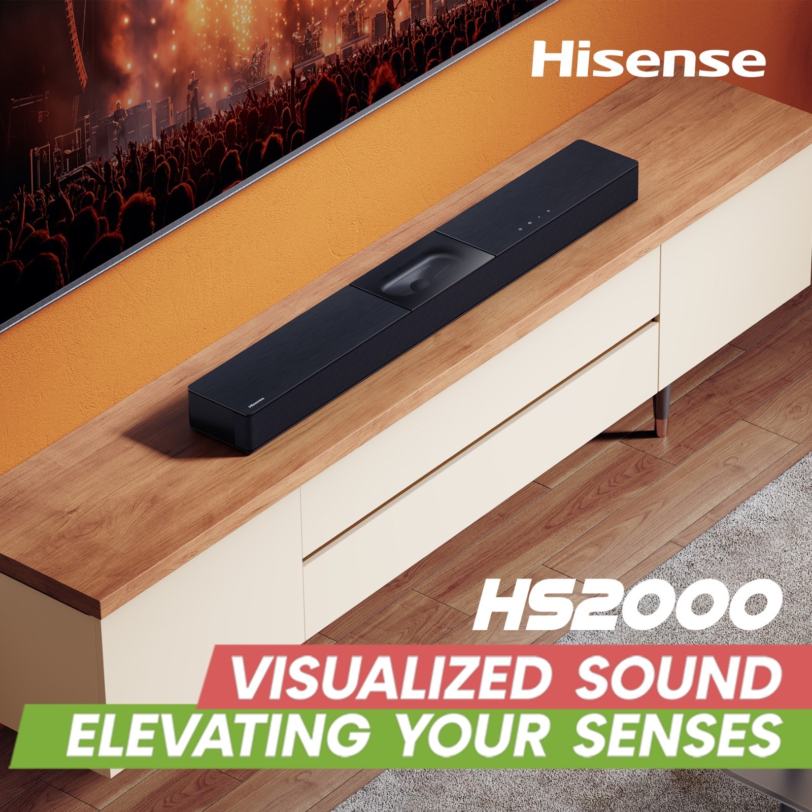 240W Hisense HS2000 2.1ch Soundbar Visual Built-Woofer DTS | Powerful Bass Audio - Image 8