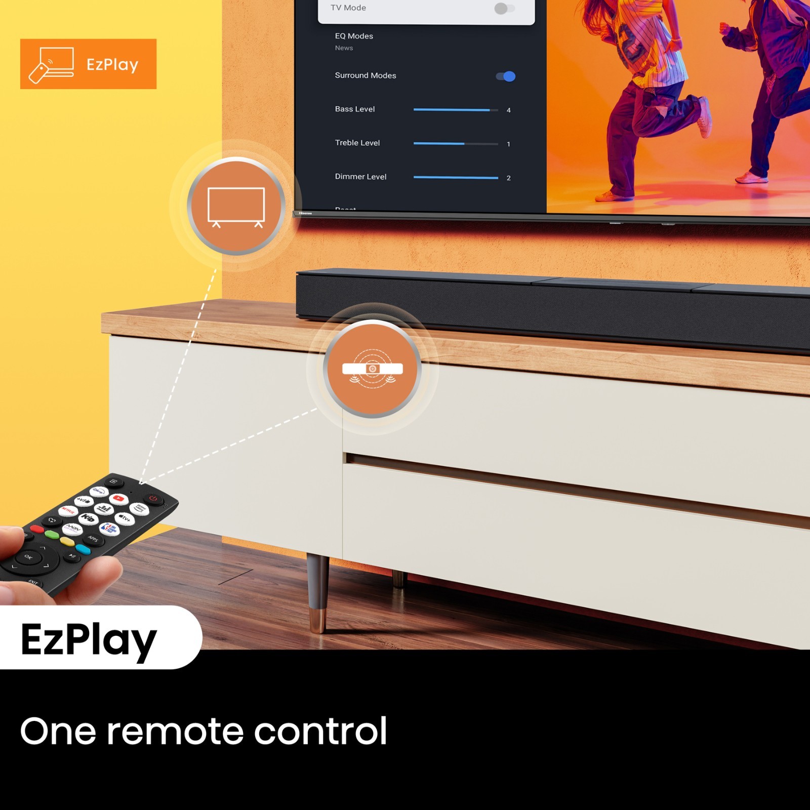 240W Hisense HS2000 2.1ch Soundbar Visual Built-Woofer DTS | Powerful Bass Audio - Image 13