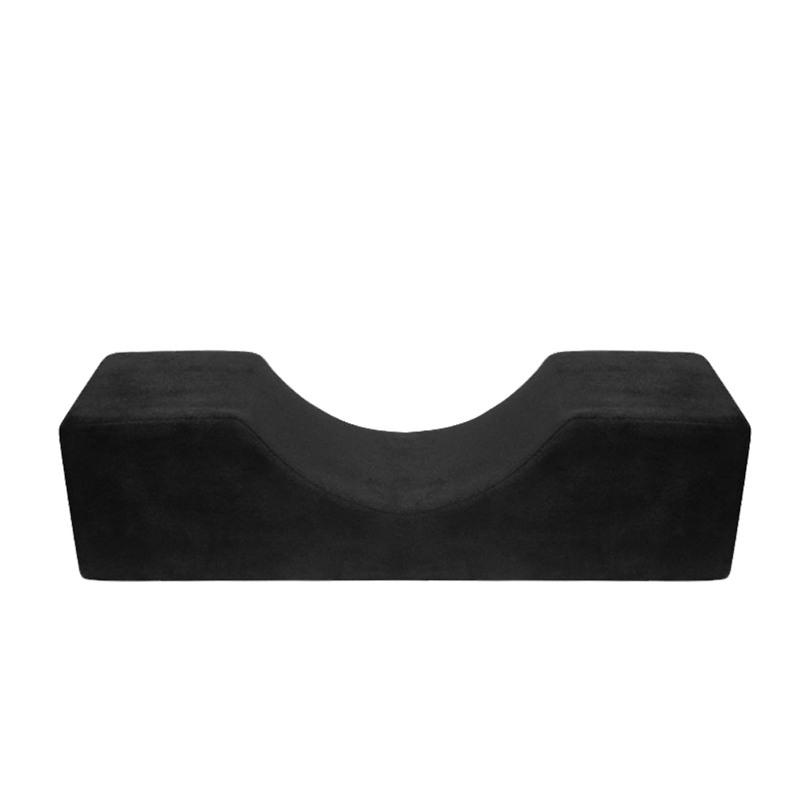 Lash Pillow for Eyelash Extensions U Shape Flannel Cushion Salon Black